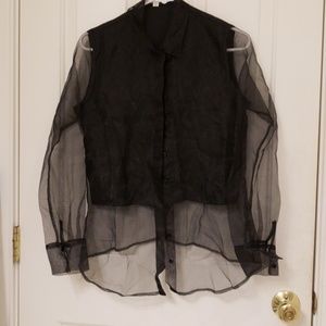 Black button down shirt